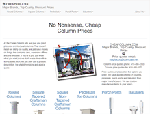 Tablet Screenshot of cheapcolumn.com